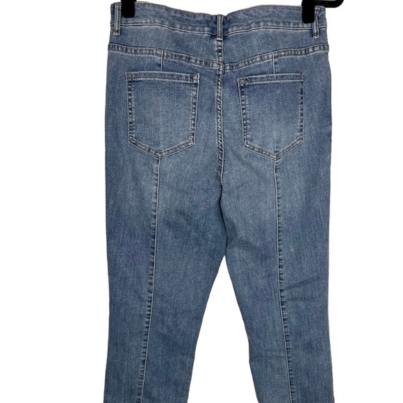 LOGO by Lori Goldstein Tall Straight Leg Denim Jeans NWT SIZE 10 TALL - Picture 4 of 9